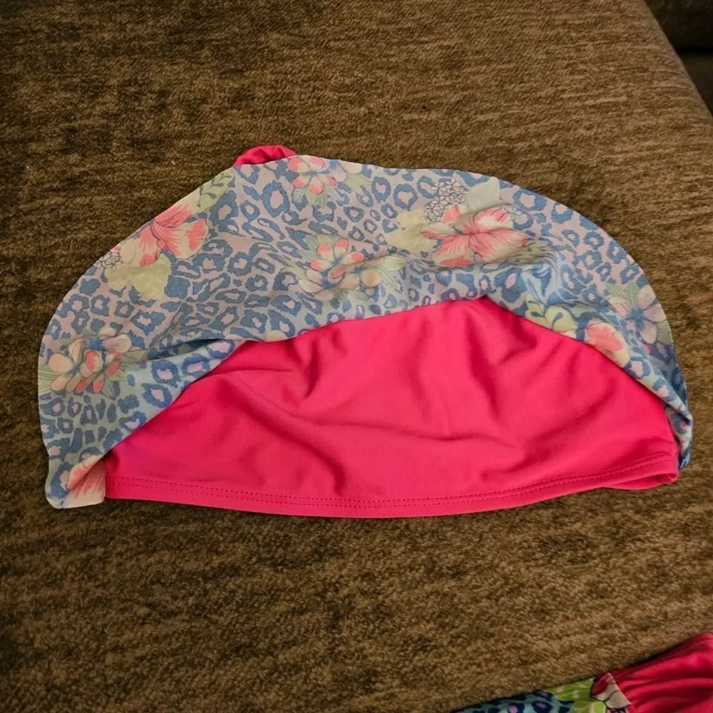 SO Blue and Multicolor Bikini Set